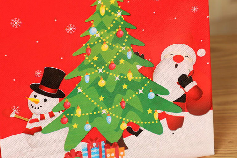 Christmas Non Woven Bags With Handle
