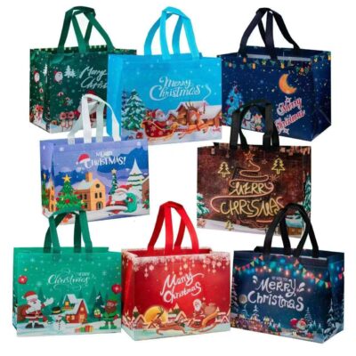 Christmas Non Woven Bags With Handle