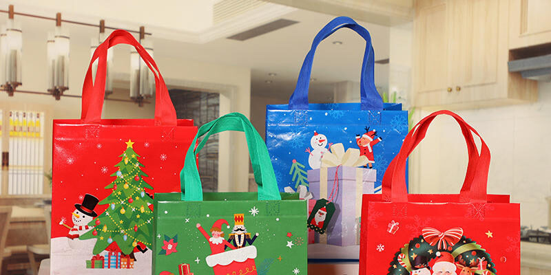 Christmas Non Woven Bags With Handle