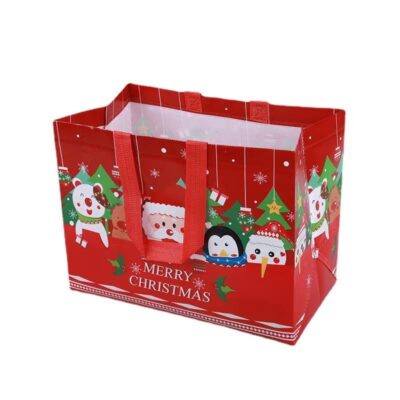Christmas Non Woven Bags With Handle