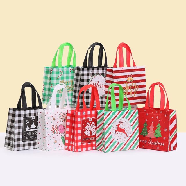 Christmas Laminated Non Woven Bags