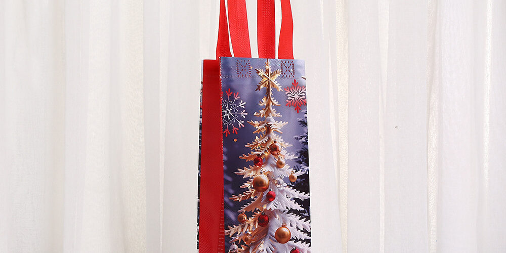 Christmas Non Woven Wine Bags
