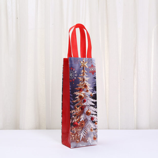 Christmas Non Woven Wine Bags