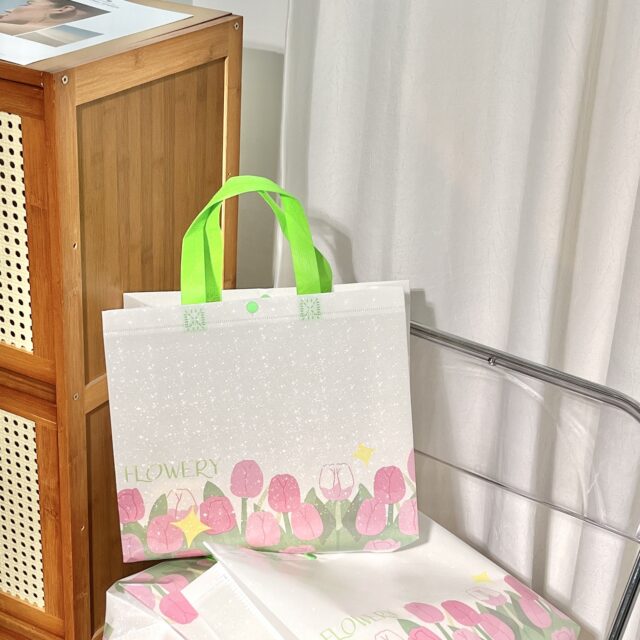 Laminated Non Woven Bags with Button