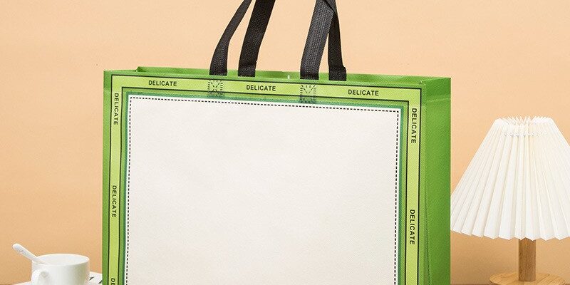 Floral Print Non Woven Bags with Handles for Clothing Gift and Shopping Packaging (4) Floral Print Non Woven Bags