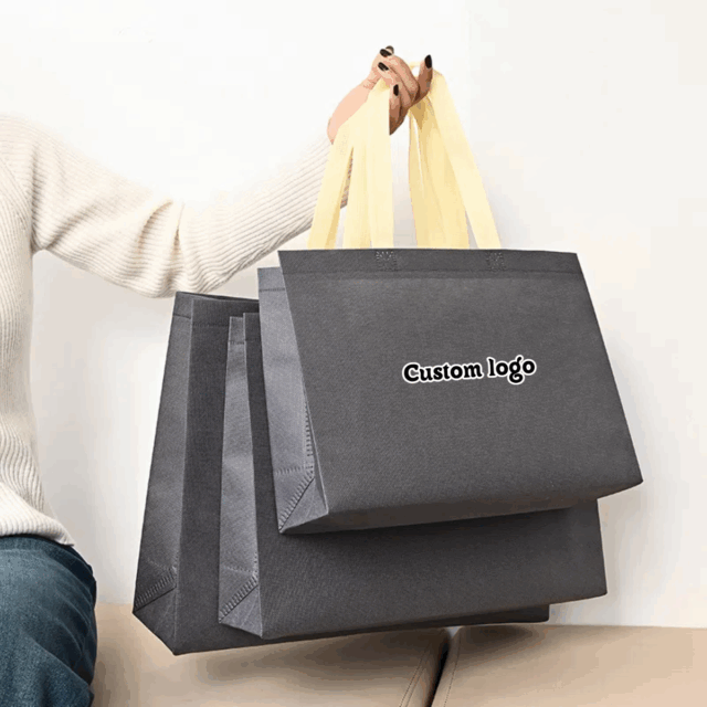 Wholesale Cheap Non Woven Fabric Tote Bags Recyclable Shopping Bag Supplier (4) Non Woven Tote Bag With Custom Logo