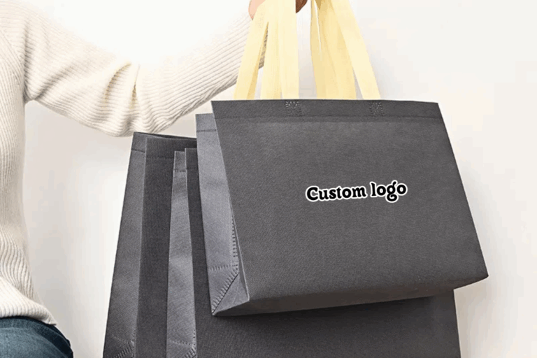 Wholesale Cheap Non Woven Fabric Tote Bags Recyclable Shopping Bag Supplier (4) Non Woven Tote Bag With Custom Logo