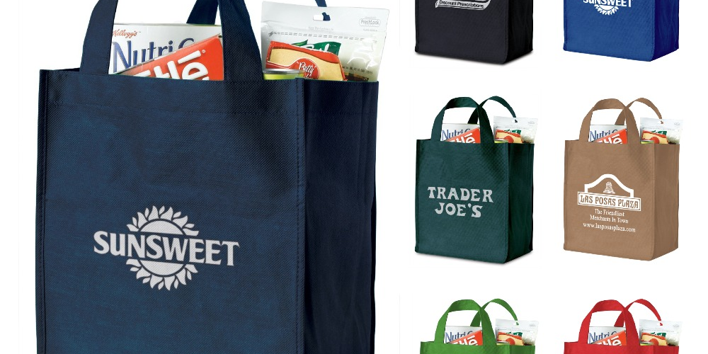 non-woven grocery shopping tote bag