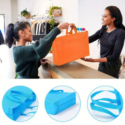 non-woven grocery shopping tote bag