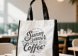 non-woven shopping bag for cafe branding