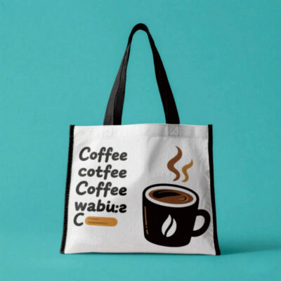 non-woven shopping bag for cafe branding