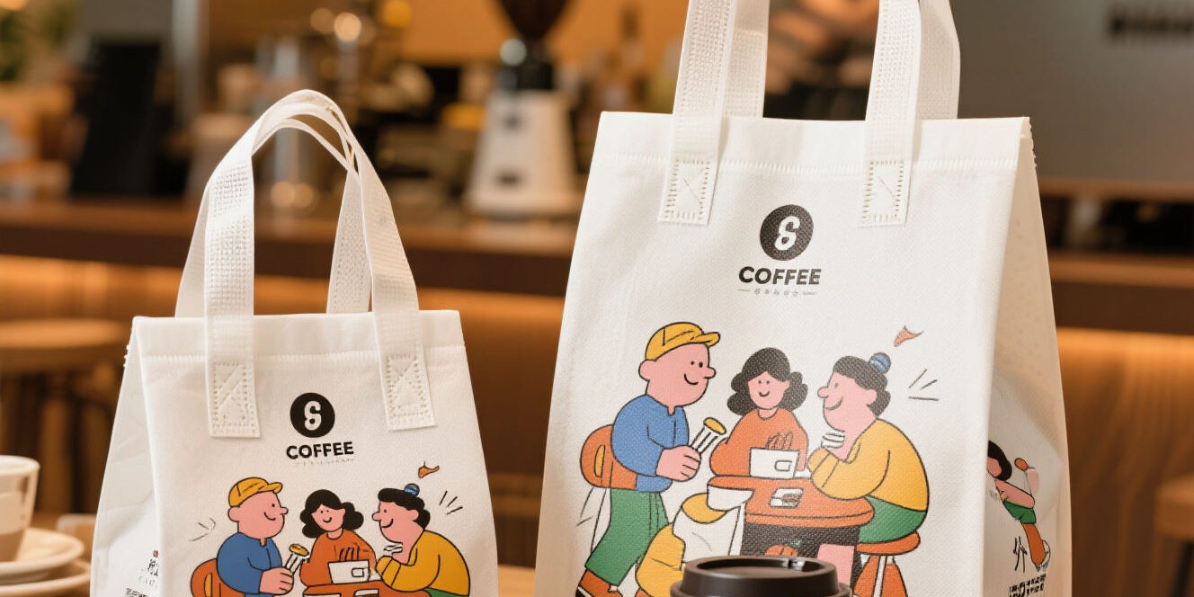 non-woven coffee and milk tea takeout bag