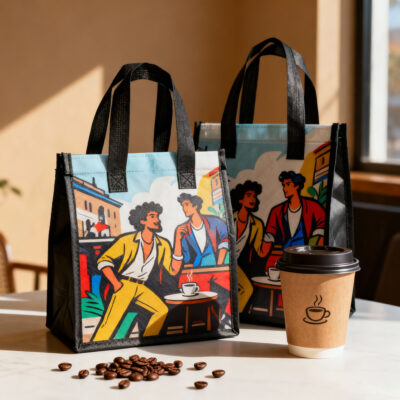 non-woven coffee and milk tea takeout bag