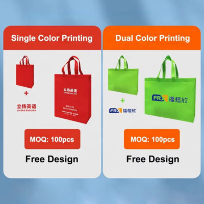 non woven shopping bags custom logo